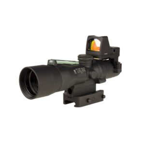 Rifle scope with adjustable lens and mount