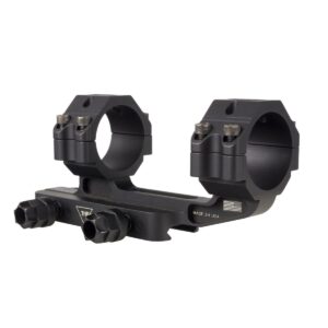 Scope mount with dual rings, black metal
