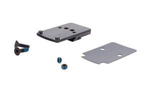 Mounting accessories with screws and plates.
