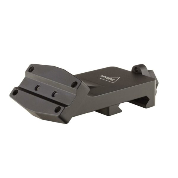 Black metal industrial mounting bracket hardware