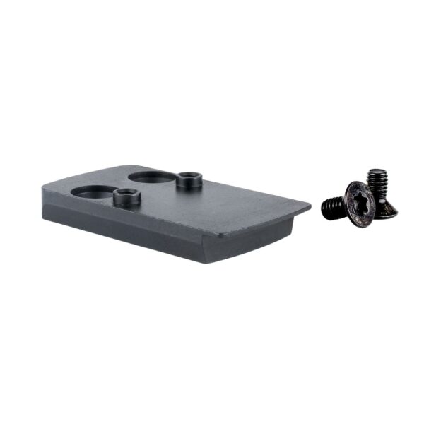 Mounting bracket and screws for hardware installation.
