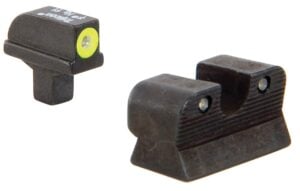 Gun sights with bright green dot