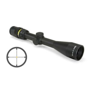 Rifle scope with reticle view