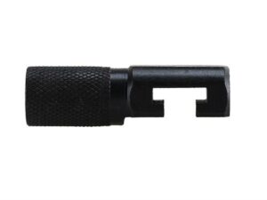 Black automotive air valve tool close-up