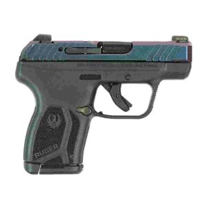 Compact black handgun side view