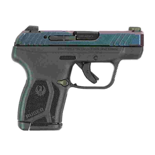 Compact black handgun side view