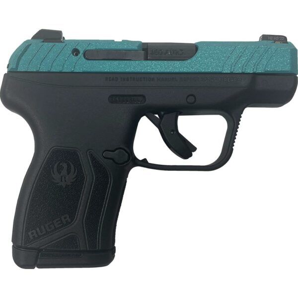Ruger pistol with teal slide