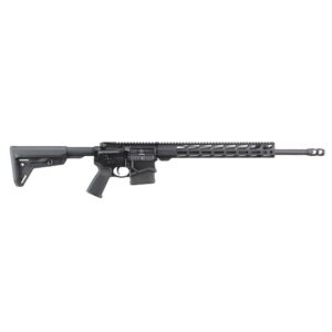 Black semi-automatic rifle side view