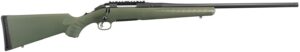 Olive green bolt-action hunting rifle