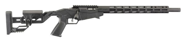 Ruger Precision Rifle, black, side view.