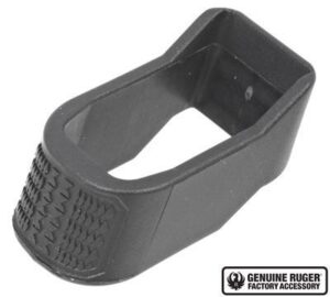 Black Ruger factory magazine extension accessory