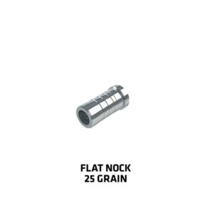 Silver flat nock, 25 grain weight