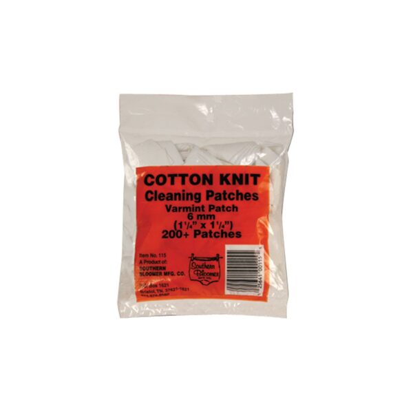 Cotton knit cleaning patches, 200+ varmint patches.