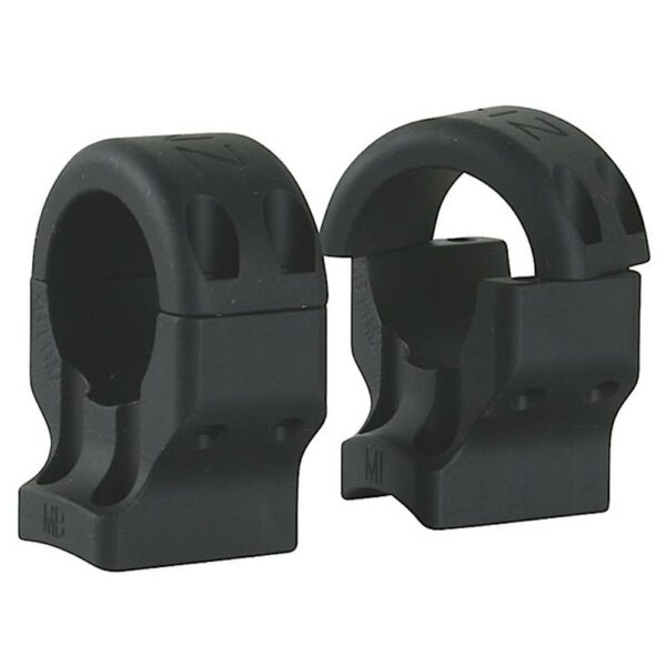 Black tactical scope mounting rings pair