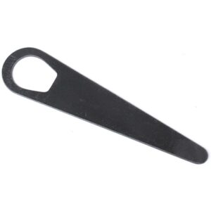 Black metal spoke wrench tool