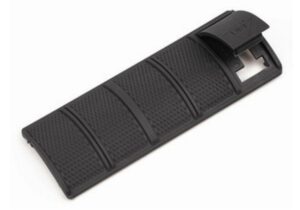 Black textured grip rail cover panel