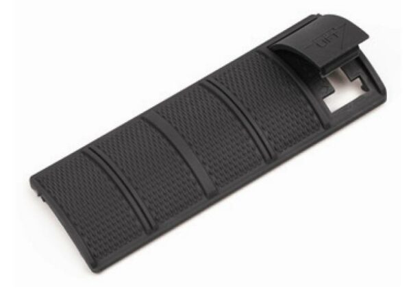 Black textured grip rail cover panel