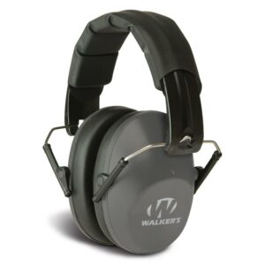 Black noise-cancelling earmuffs for hearing protection
