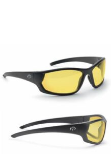 Yellow lens sunglasses with black frame