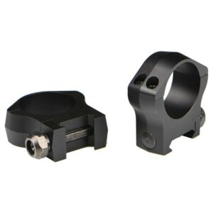 Black metal scope mounting rings