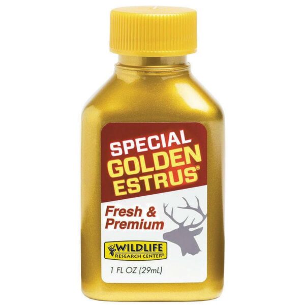Wildlife Research Special Golden Estrus - Fresh & Super Premium Whitetail Doe Urine with Estrus Secretions 1 FL OZ