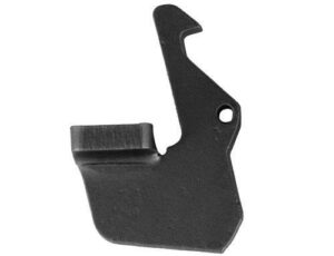 Metal hook latch piece with a hole
