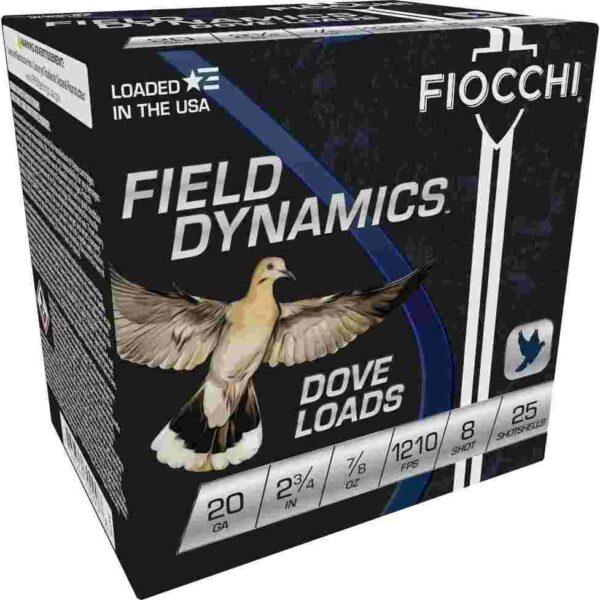 Fiocchi Field Dynamics Dove Loads ammo box