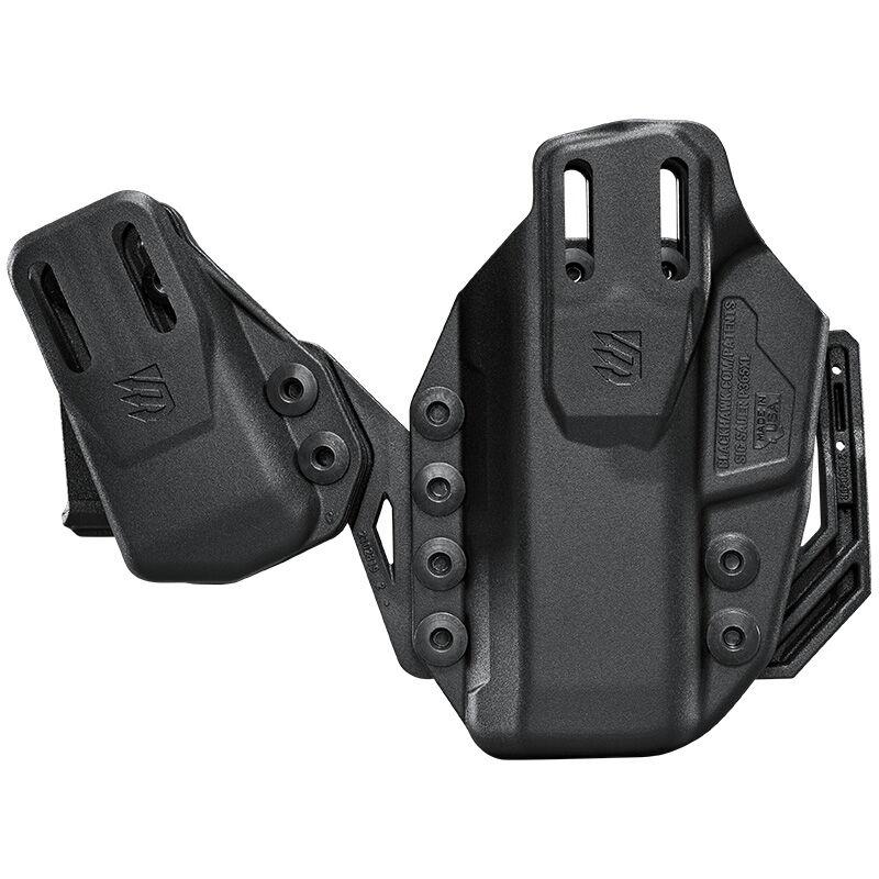 Tactical black double magazine holster