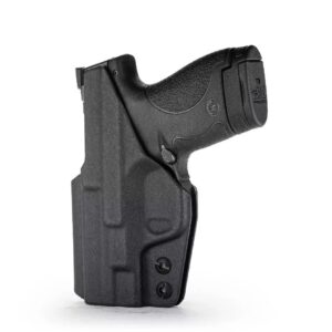 Black pistol in a holster