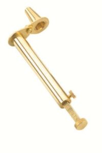 Gold-plated fanfare trumpet mouthpiece adapter