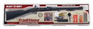 Traditions Deerhunter Flintlock Rifle .50 24" Blued Barrel  Synthetic Stock with Redi-Pak