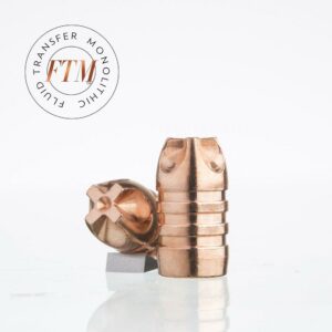 Copper bullet with FTM logo.