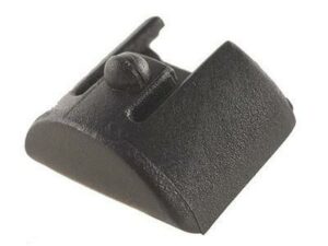 Black metal bracket with curved design