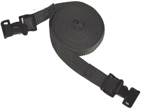 Black adjustable strap with buckle