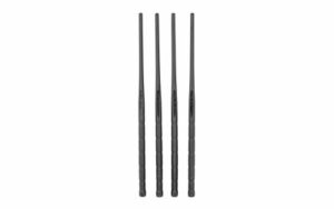 Four black drumsticks aligned vertically.