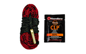 Cleaning kit with rope and wipe packet