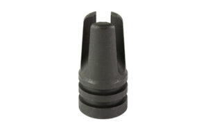 Black metal rifle muzzle brake accessory