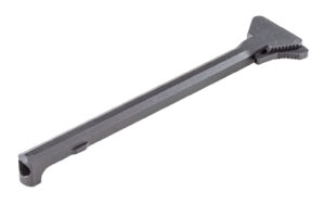 Gray charging handle for firearms.