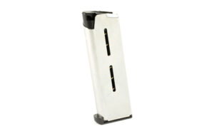 Pistol magazine on white background