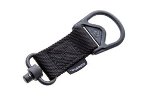 Black tactical keychain with clip.