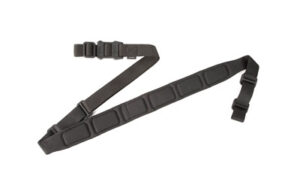 Black adjustable camera strap with padding