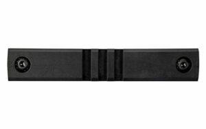 Black tactical rail mount with screws