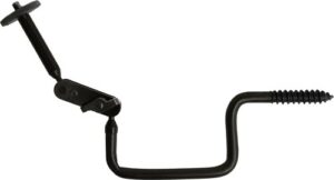Black wall camera mount with adjustable joint