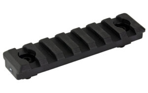 Black Picatinny rail for mounting accessories