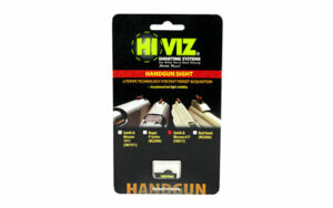 HiViz handgun sight packaging with images