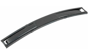 Side view of a leaf spring car suspension