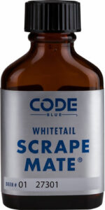 Code Blue Whitetail Scrape Mate hunting scent bottle.