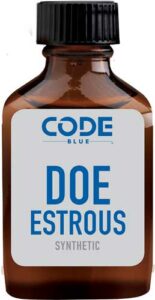Code Blue Doe Estrous synthetic attractant bottle