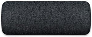 Gray textured rectangular cushion