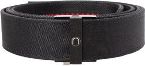 Black stylish buckle belt for men